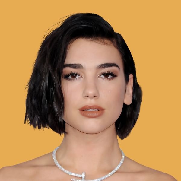A young woman wearing a necklace and earrings.