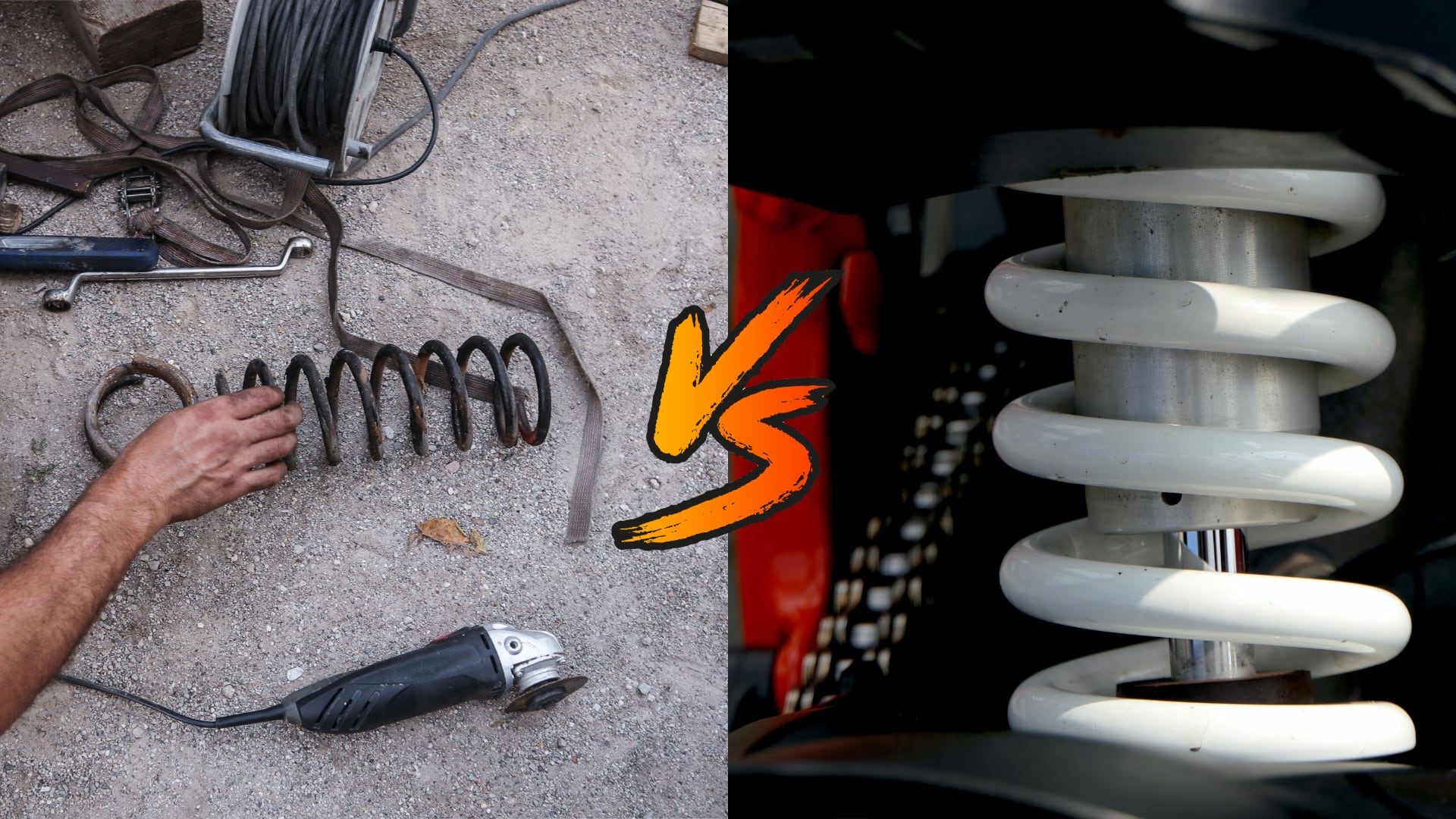 a man working on a motorcycle with a wrench.|a man working on a piece of metal.|a close up of a metal object with a wrench.|a blue car parked on the side of the road.