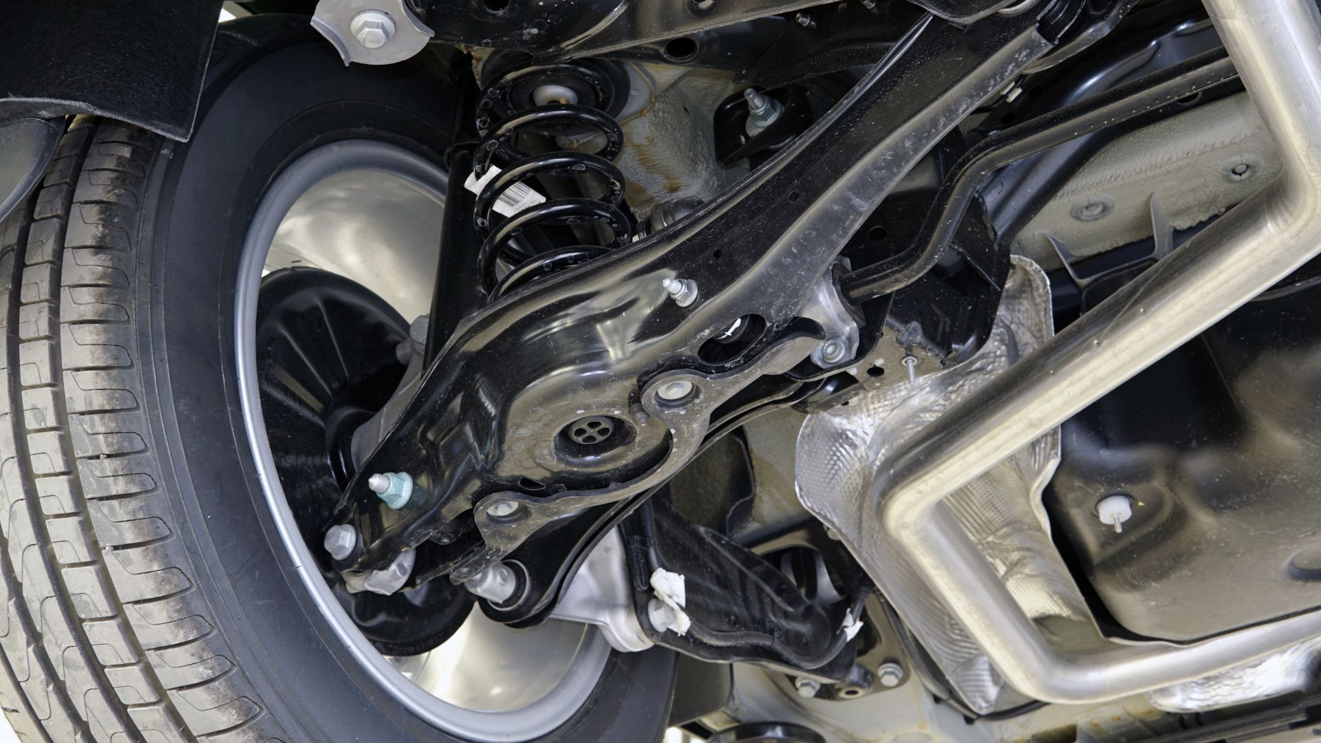 a close up of a motorcycle's front brake.