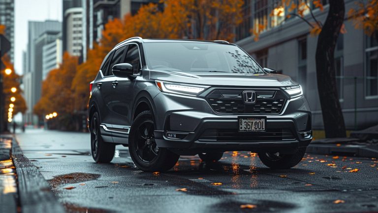 The 2019 Honda CR-V is parked on a city street.