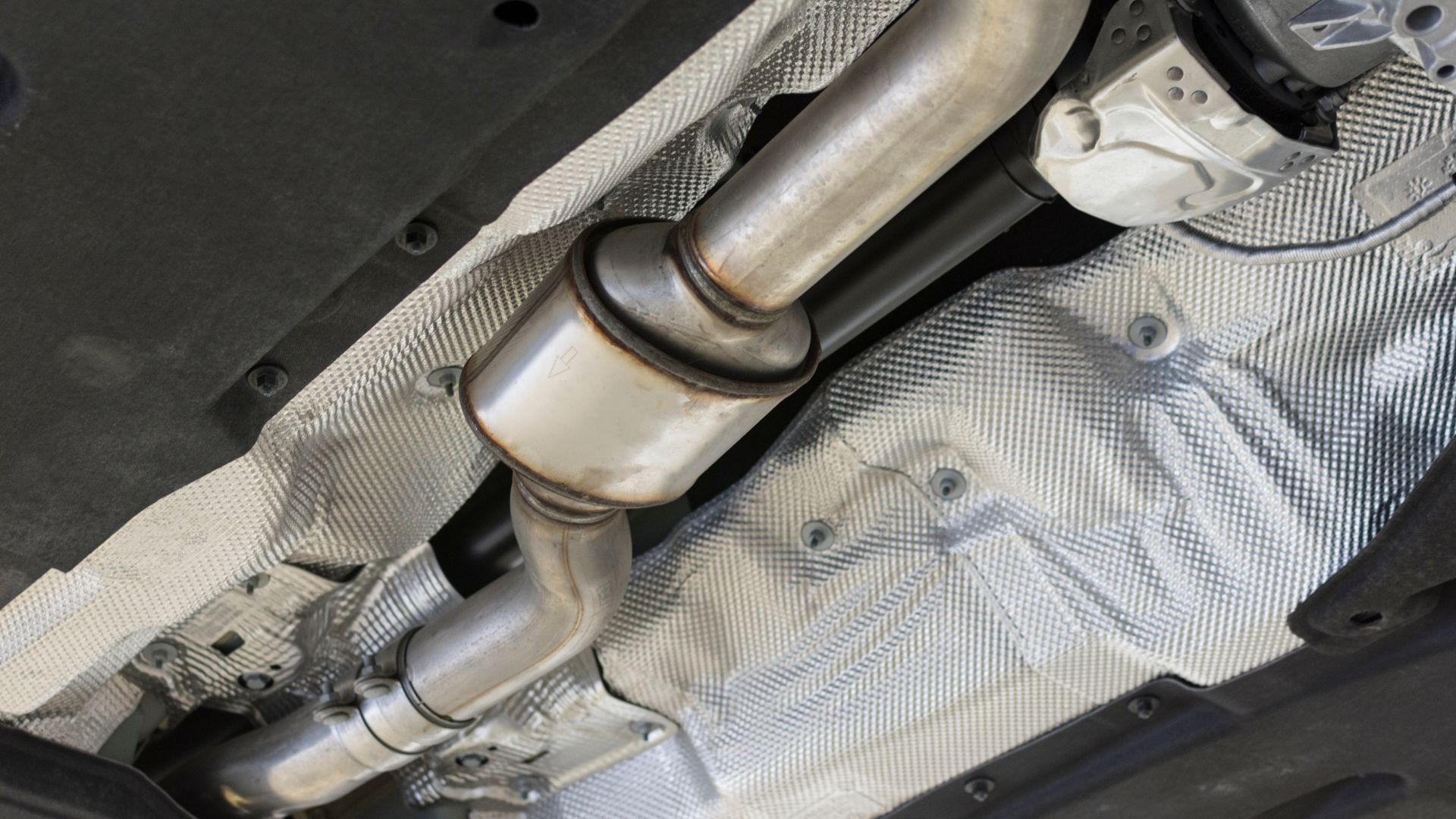 a close up of a car's exhaust system.