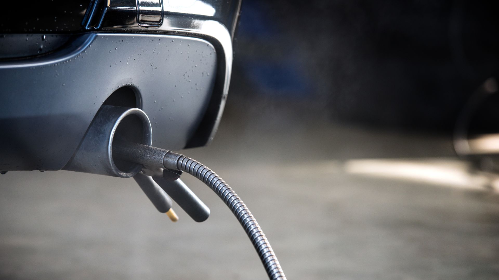 a close up of a car's fuel pump.