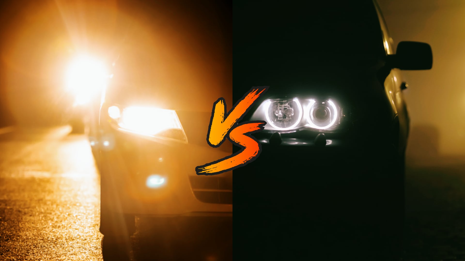a close up of the headlights of a car.