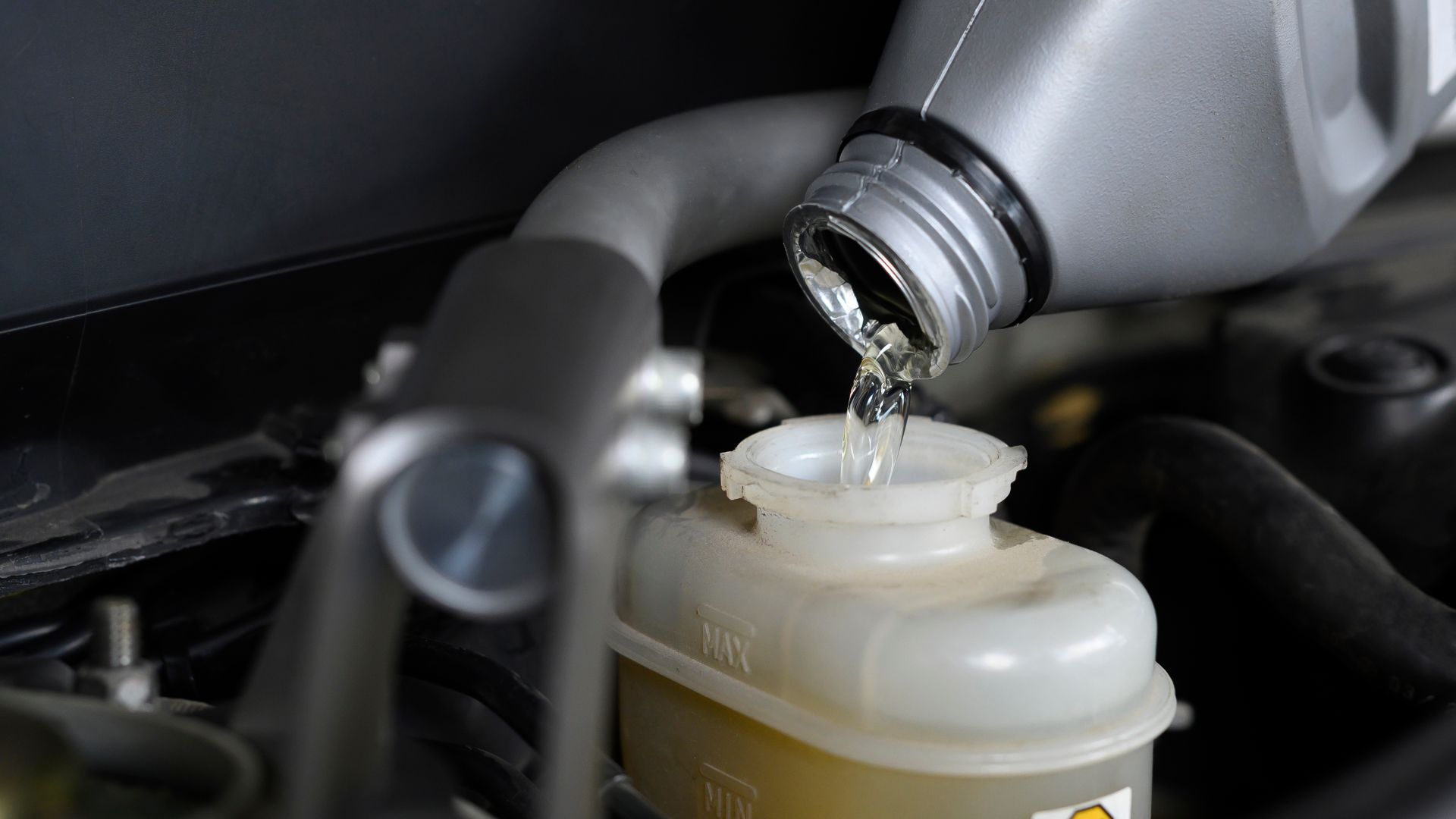 a close up of a car's fuel tank.