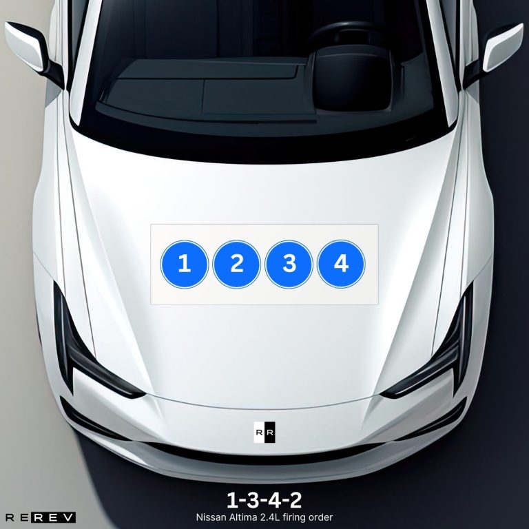 A white tesla car with four numbers on the hood.