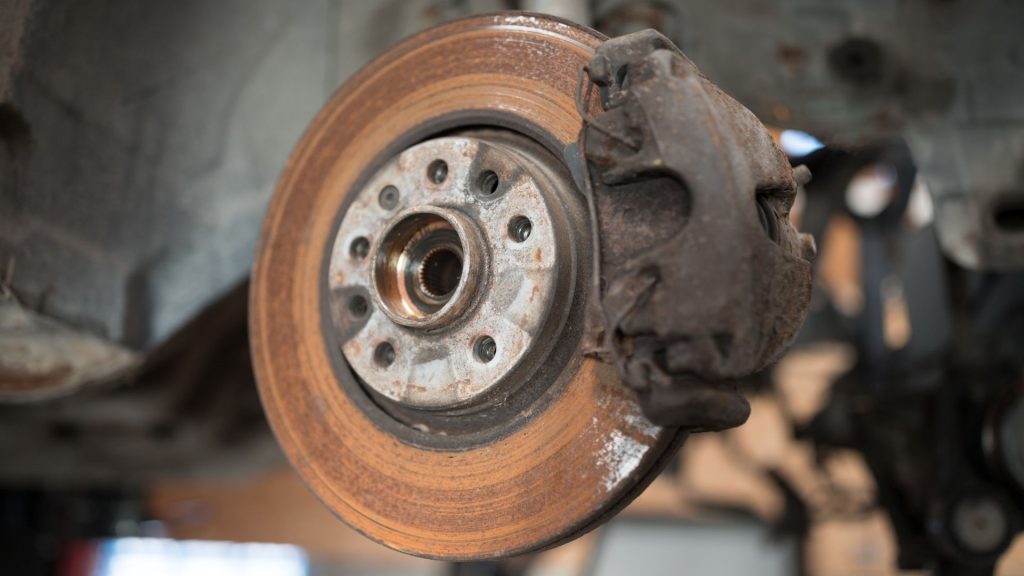 rusty disc brake