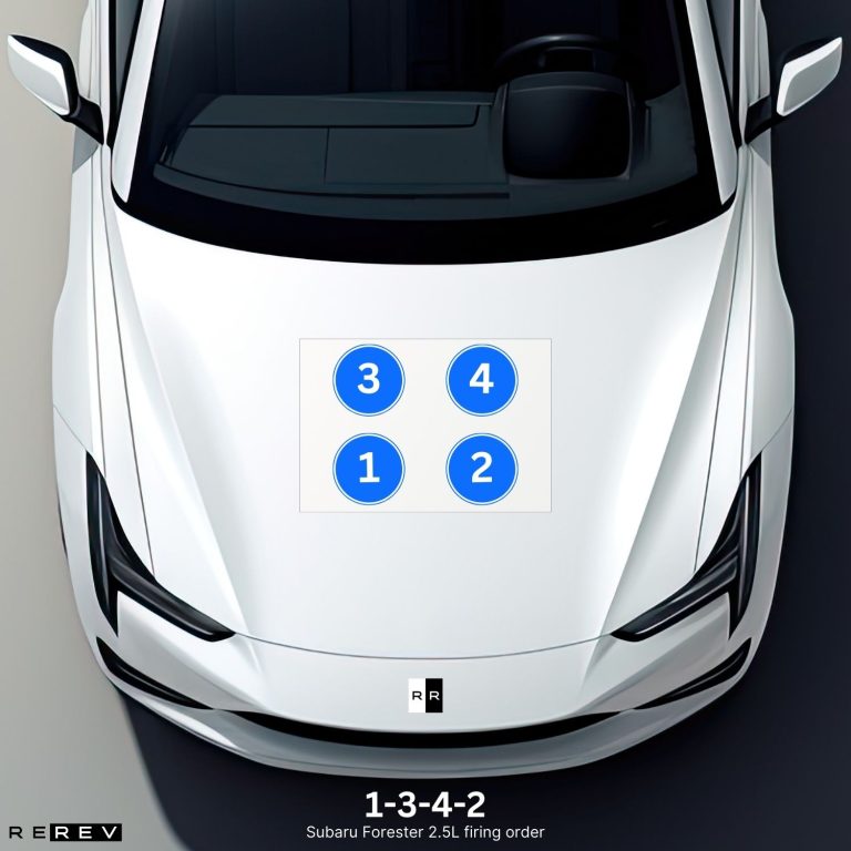 A white tesla car with four buttons on the hood.