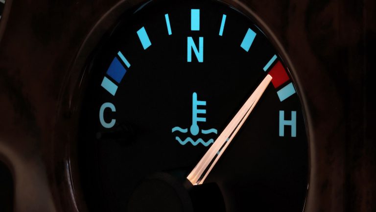 a close up of a speedometer on a vehicle.